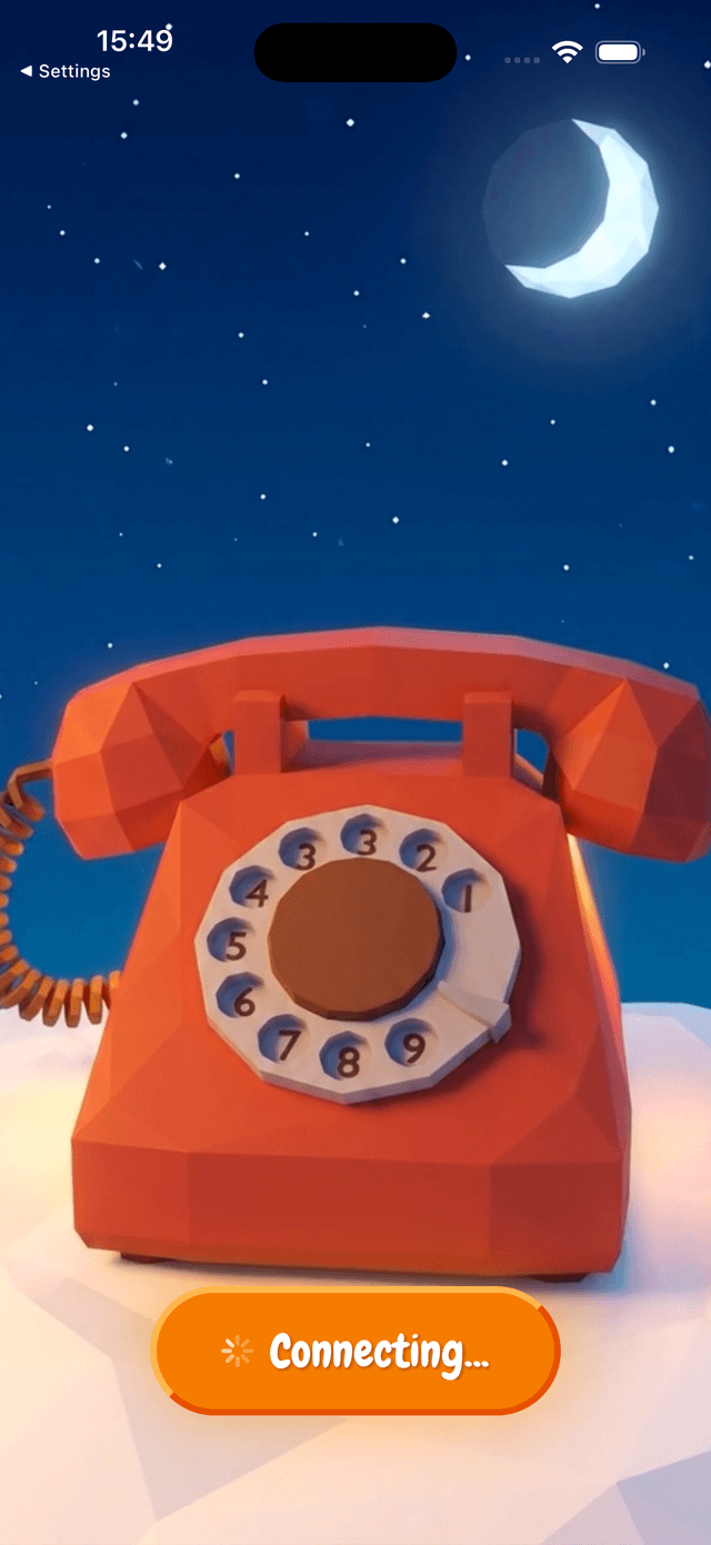 Call Santa Now app connecting to Santa